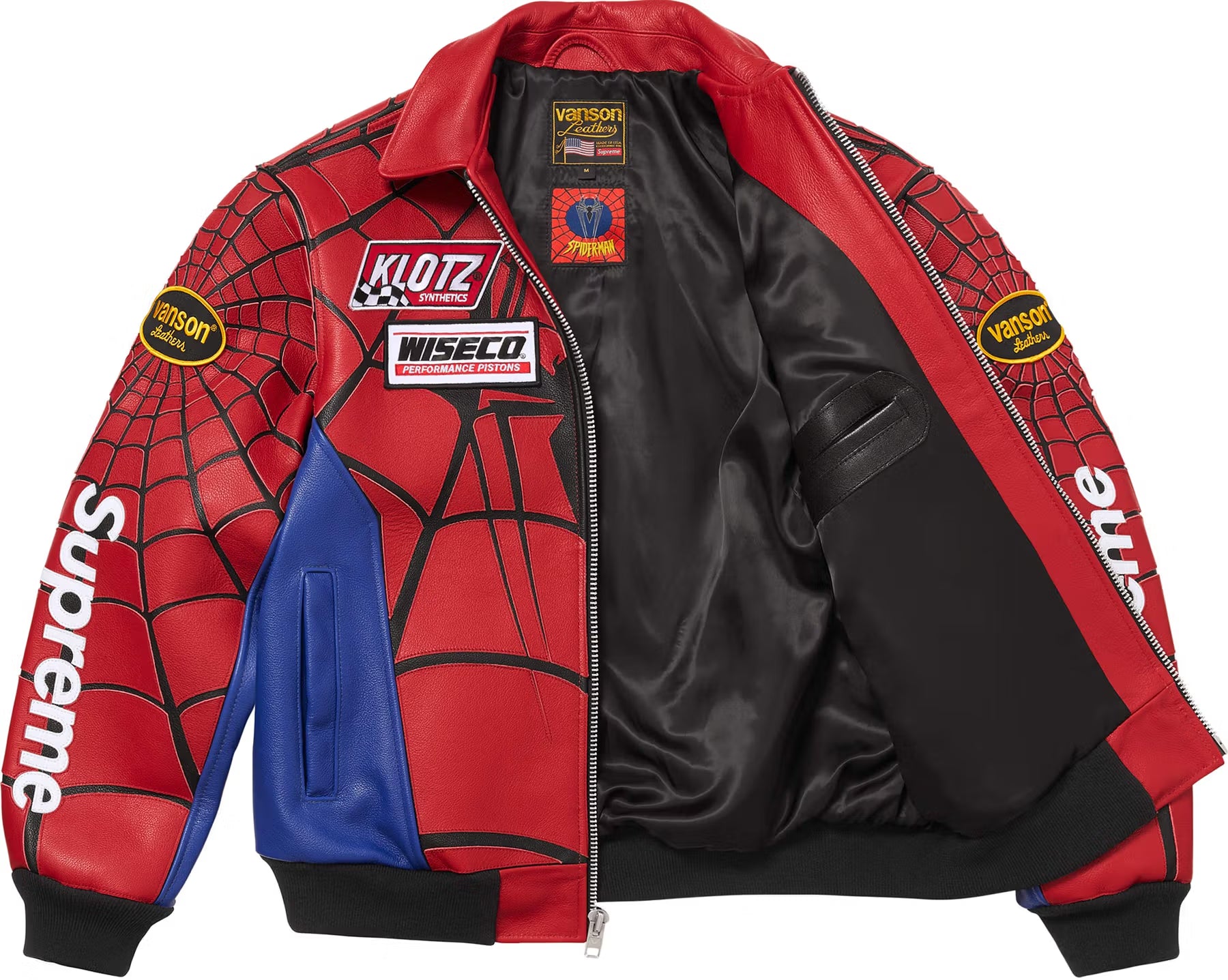 Supreme Vanson Spider Man Jacket