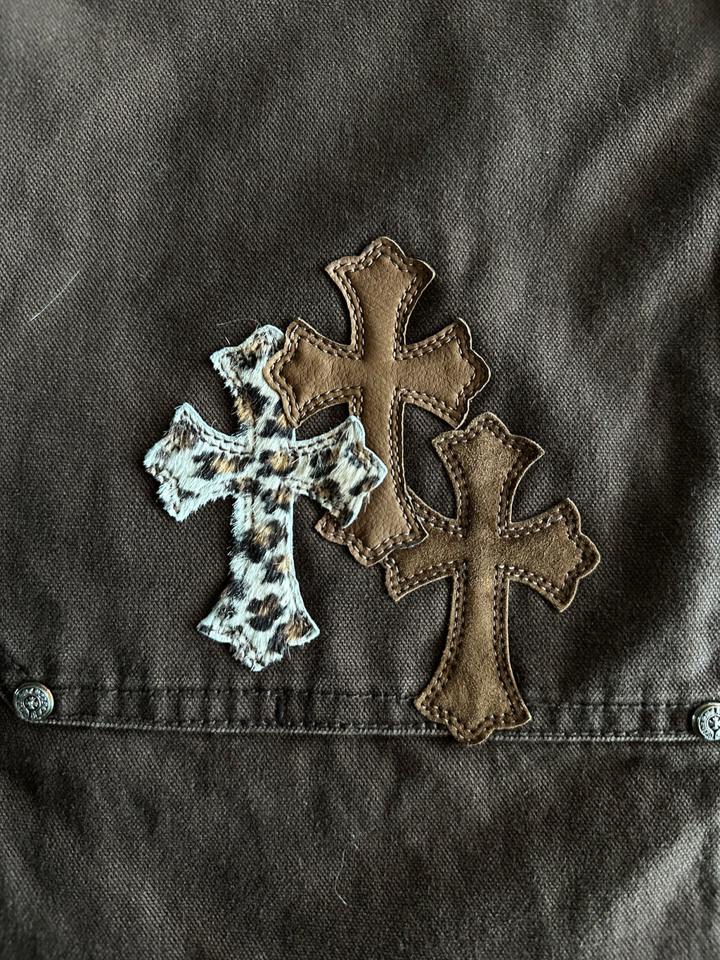 Brown Cross Patch Carpenter Jeans
