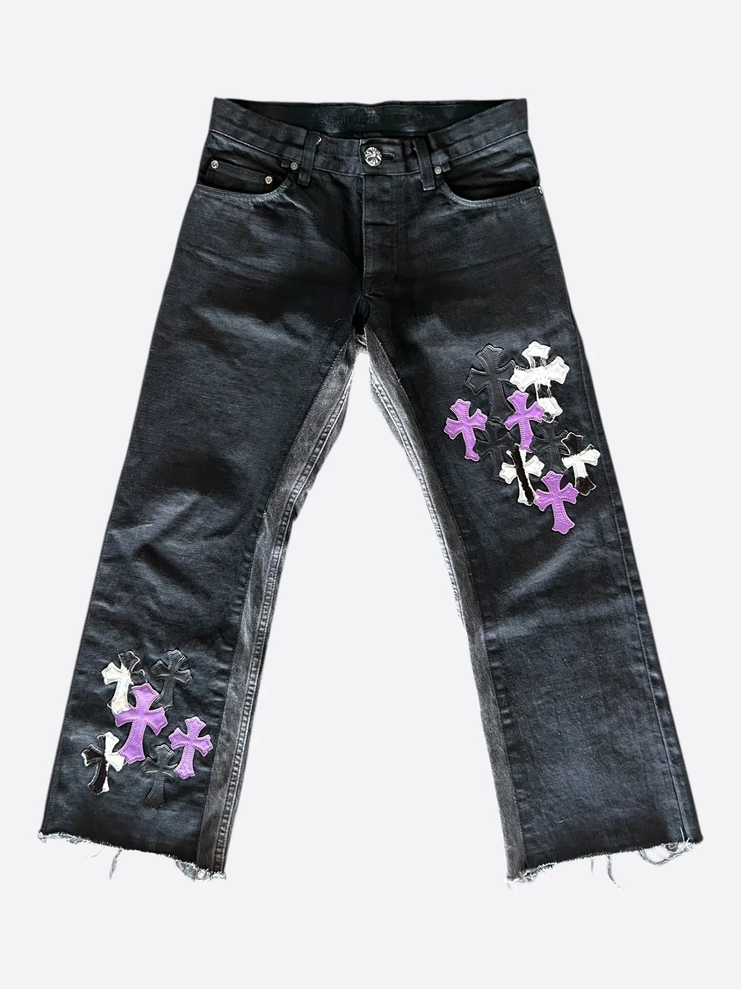 CH Black Zebra and Purple Cross Jeans