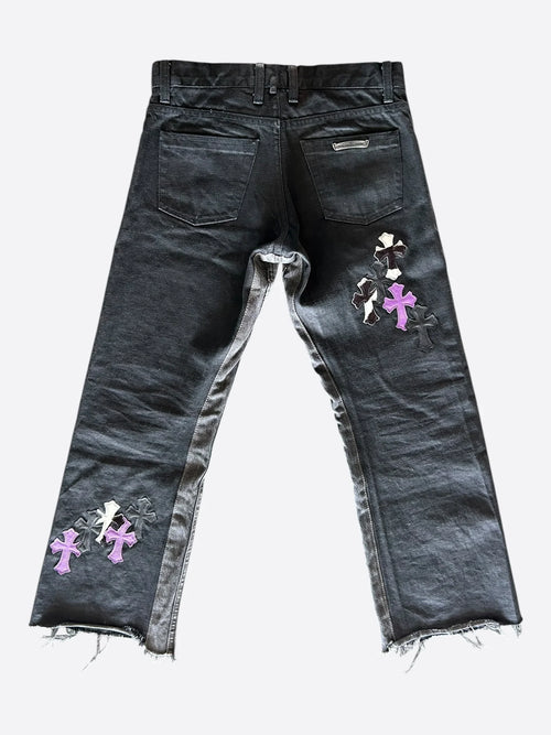 CH Black Zebra and Purple Cross Jeans