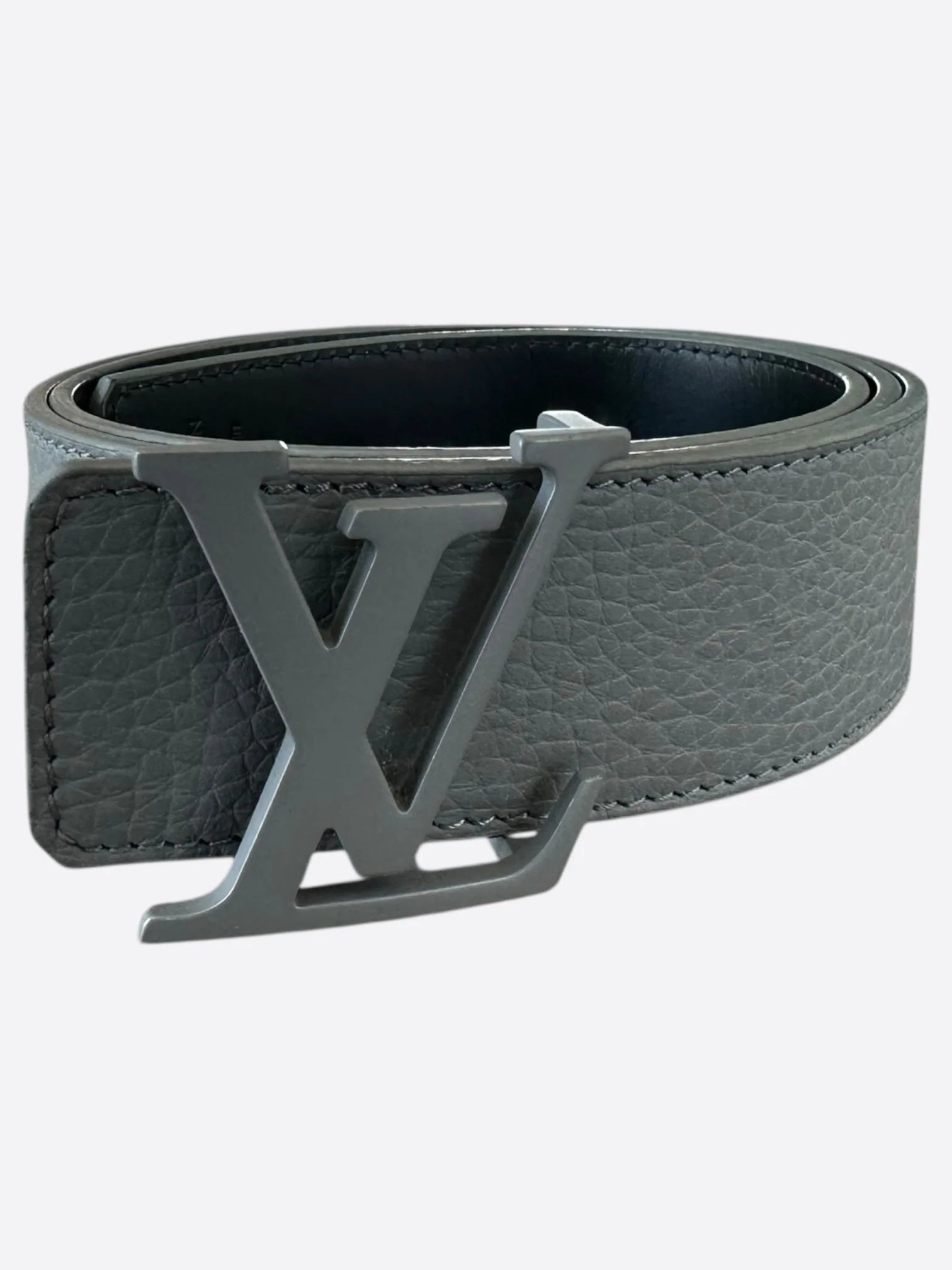 Flat black LV belt