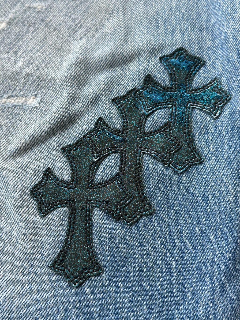 CH Blue Galaxy Patch Jeans