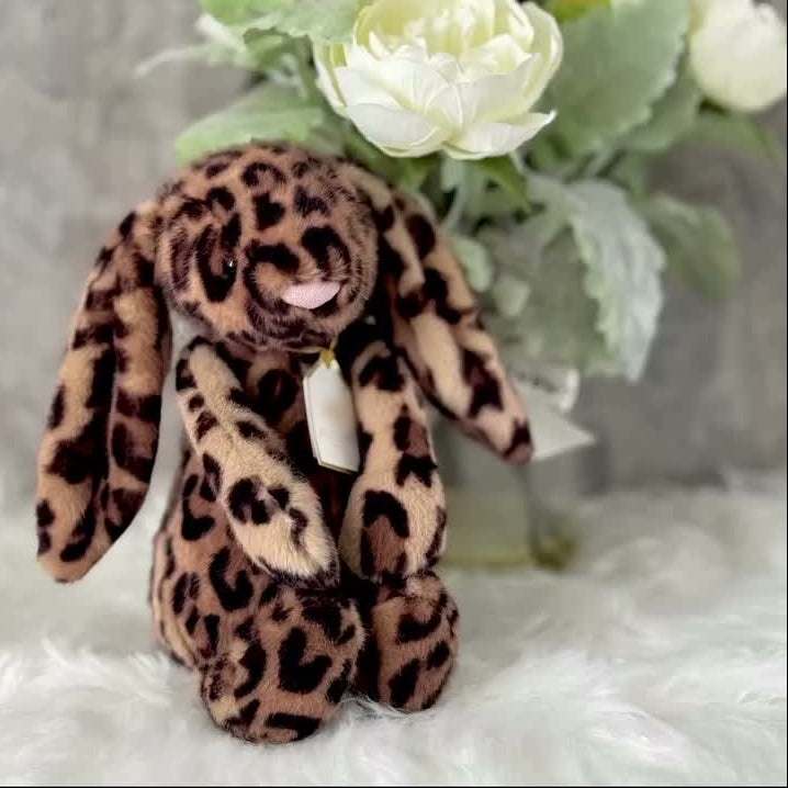 [Exclusive] Signature Luxury Leopard Bunny Plushie